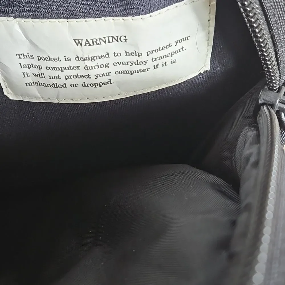 LL Bean Black Tote Laptop Bag